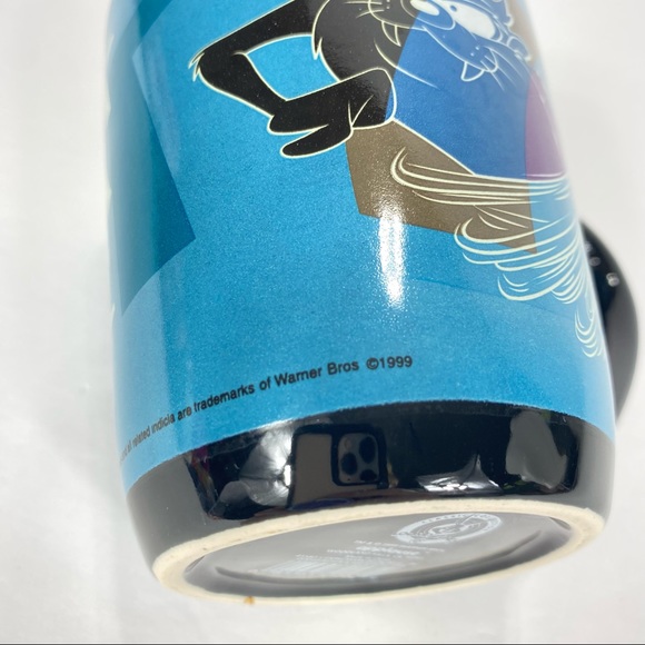 Vintage Taz Coffee Mug Applause 1999 Abstract Taz Looney Tunes WB - Picture 4 of 10